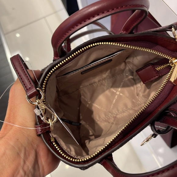 Michael Kors Avril Extra-Small Leather and Suede Satchel Crossbody Exotic Print - Picture 9 of 16